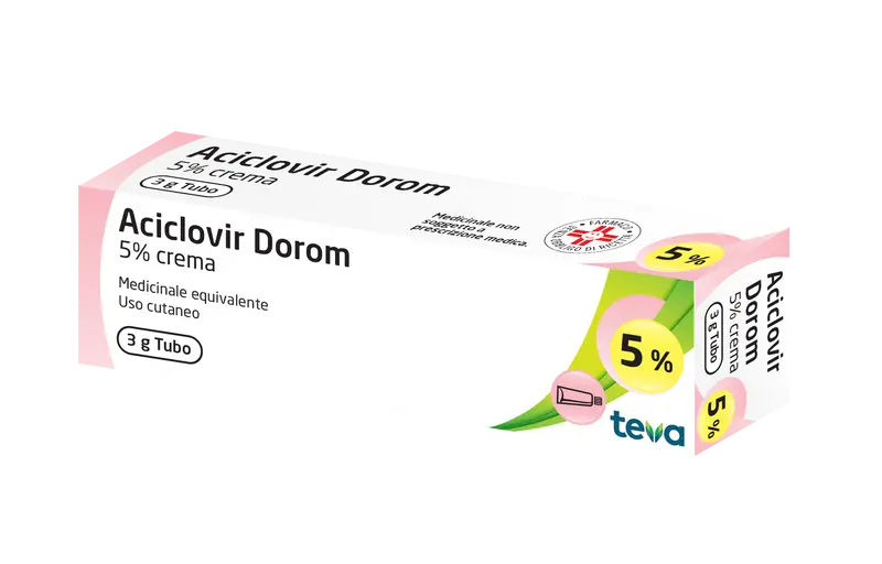 ACICLOVIR DOROM*CREMA 3G 5%