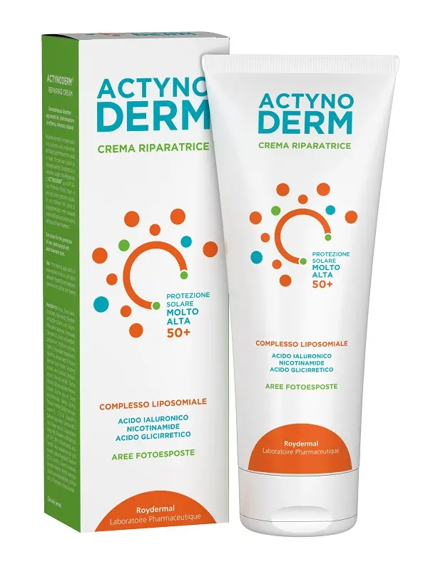 Actynoderm crema riparatrice protezione solare molto alta 50+ 100 ml