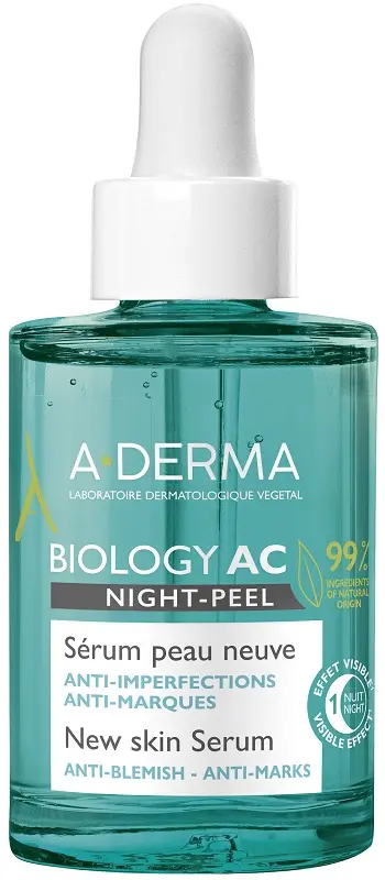 Aderma biology ac siero night peel 30 ml