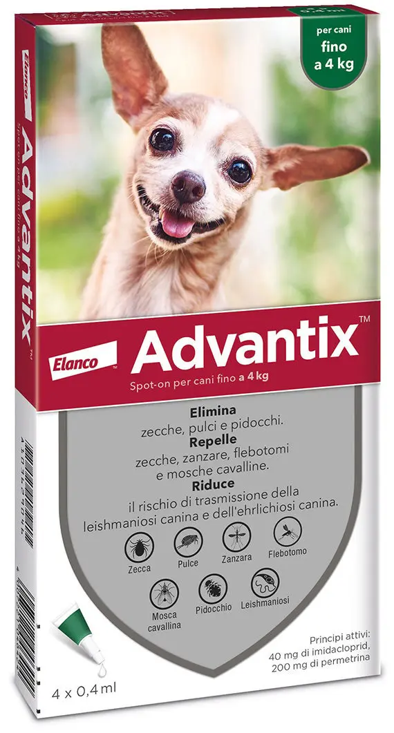 ADVANTIX SPOT ON*4PIP 0-4KG