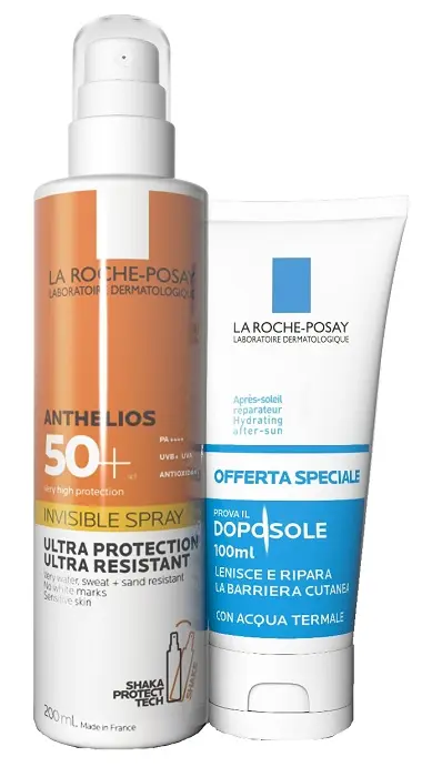 Anthelios spray shaka 200 ml + posthelios 100 ml