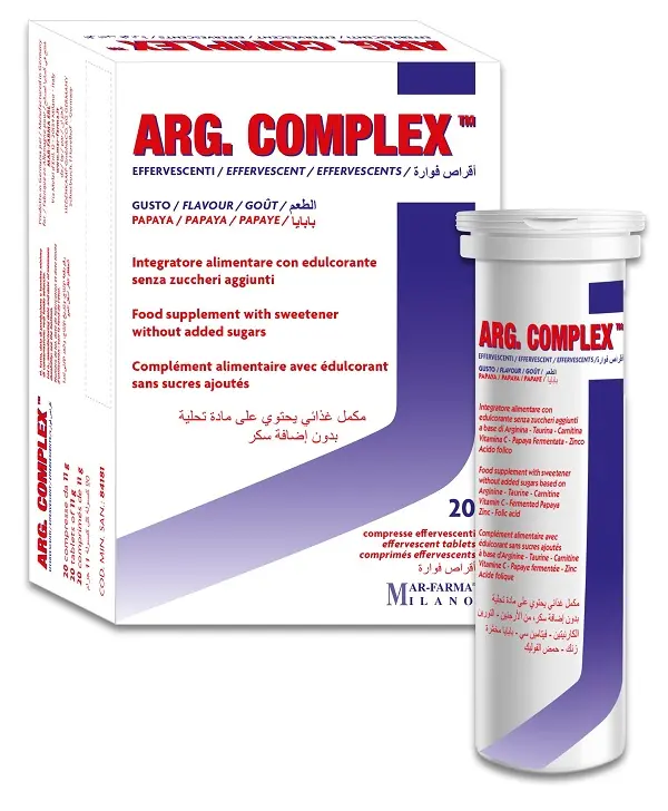 Arg complex 20 compresse effervescenti