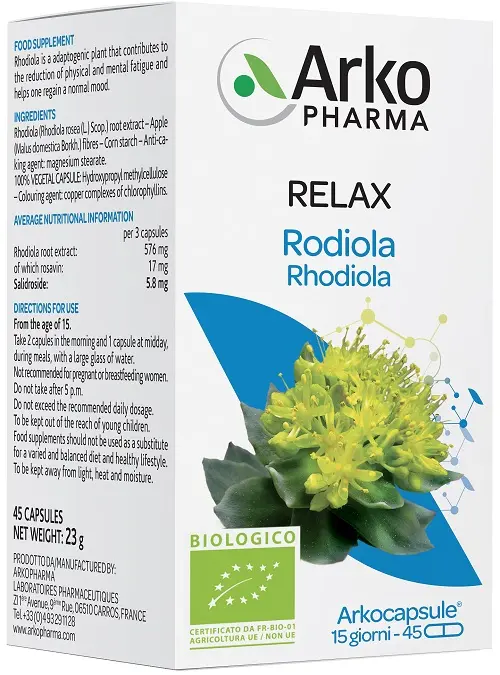ARKOCPS RODIOLA BIO 45CPS
