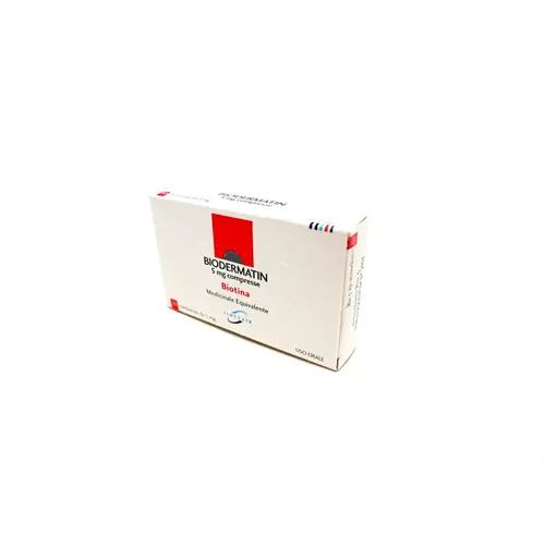 Biodermatin 5 mg compresse  biodermatin 20 mg granulato effervescente  biotina