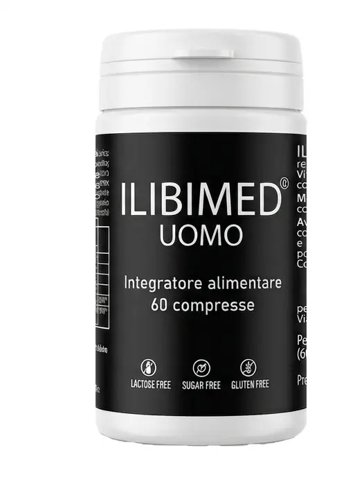 Ilibimed uomo 60 compresse 1 g senza glutine senza lattosio senza zuccheri