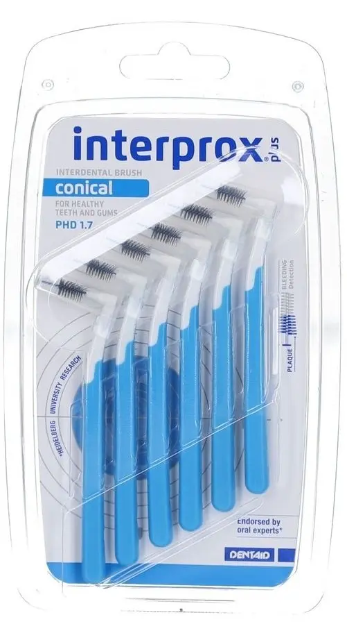 INTERPROX PLUS CONICO BLU 6PZ
