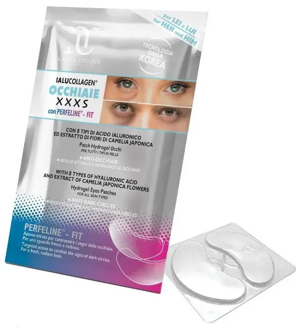 Natur unique ialucollagen occhiaie xxxs patch hydrogel 2 pezzi