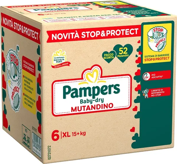 PAMPERS BD MUT XL QUADRI 52PZ