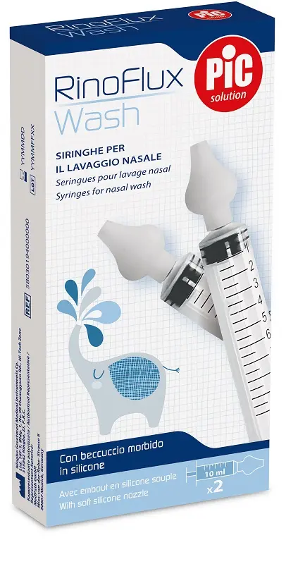 Rinoflux wash siringhe lavaggio nasale 2 pezzi