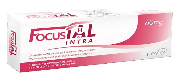 Siringa intra-articolare preriempita focusial 60h 3 ml