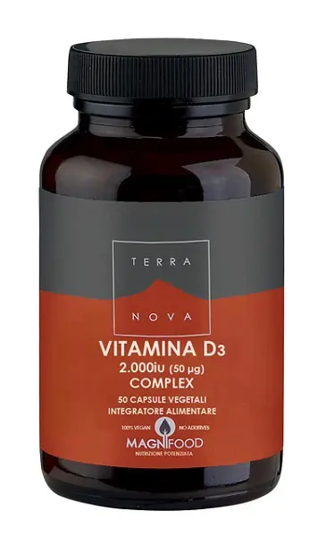Terranova complesso di vitamina d3 2000 iu (50ug) 50 capsule