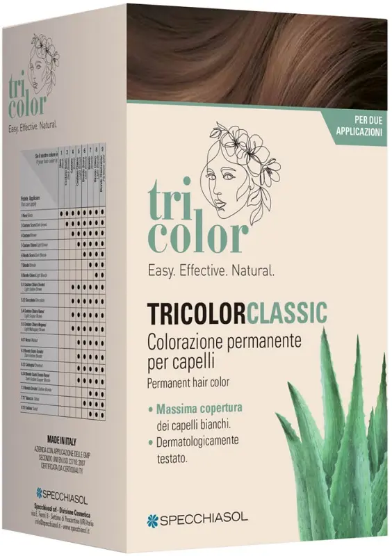 Tricolor classic 5,1 marrone freddo 2 tubi 50 ml + 2 shaker 50 ml + 4 bustine 8 ml