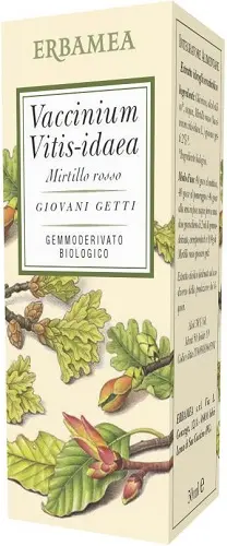 Vaccinium vitis idaea mirtillo rosso bio 50 ml