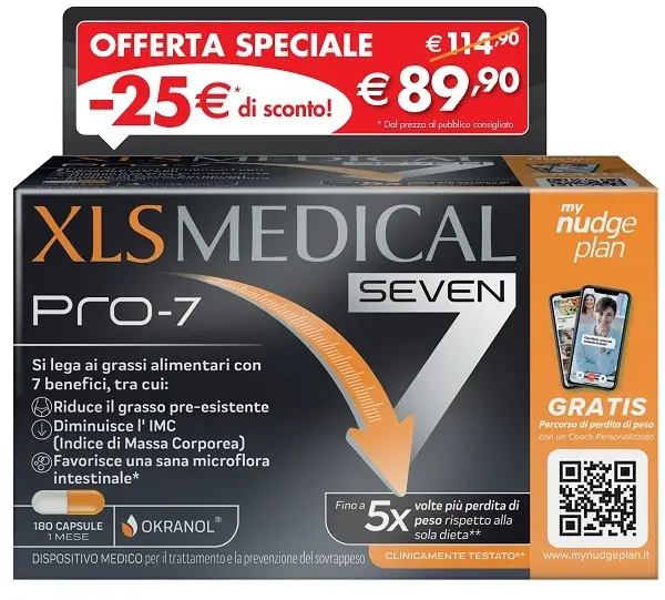 Xls medical pro 7 180 capsule taglio prezzo